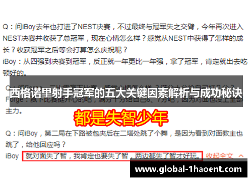 西格诺里射手冠军的五大关键因素解析与成功秘诀